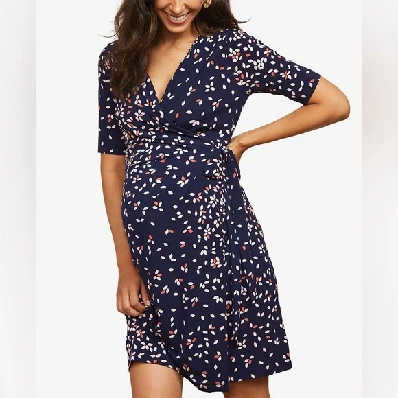 EUC Motherhood Maternity/Nursing Blue Multi Wrap, Small, MSRP $69 - Picture 1 of 10